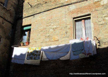 Sun = laundry day in Italy.