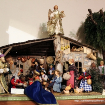 A neighboring town called Oberammergau is known for wood carving, especially creches.