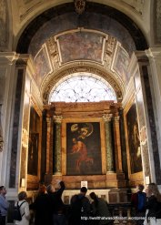 San Luigi dei Francesi: Caravaggio's The Inspiration of St. Matthew)