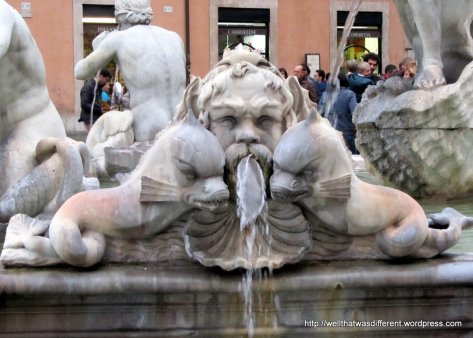 Same fountain; the Romans are actually pretty bad at dolphins