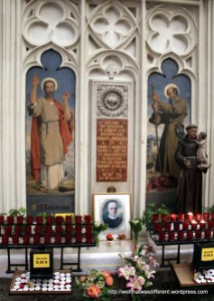 Shrine to St Clement Maria Hofbauer, patron of the church and of Vienna