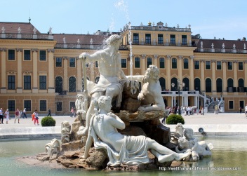 Fountain in front of the palace.