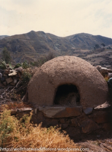 An abandoned oven in one of many ruined villages out on the plain.
