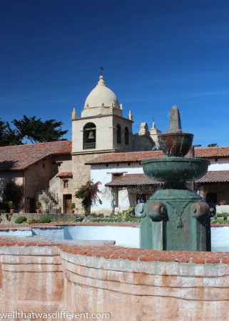 The Mission courtyard.